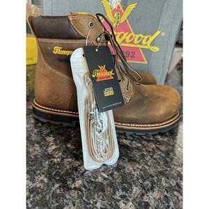 THOROGOOD IRON RIVER WP COMP SAFETY TOE 6" CRAZYHORSE 90°  BOOTS 804-4144  Sz 12